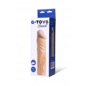 Насадка с ярко выраженной головкой и рельефным стволом - 19 см. - A-toys - в Волжском купить с доставкой