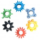 Набор из 6 разноцветных эрекционных колец - Toyfa Basic - в Волжском купить с доставкой