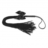 Чёрная плётка Lilly Whip Bijoux - Bijoux Indiscrets - купить с доставкой в Волжском
