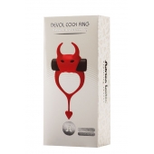 Красное эрекционное кольцо в форме дьяволенка DEVOL COCKRING - Adrien Lastic - в Волжском купить с доставкой