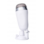 Мастурбатор-вагина в белой колбе с присоской и встраиваемой вибропулей - A-toys - в Волжском купить с доставкой