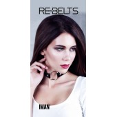 Чёрный чокер-кляп Iman Black - Rebelts - купить с доставкой в Волжском