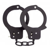 Чёрные наручники из листового металла BONDX METAL CUFFS BLACK - Dream Toys - купить с доставкой в Волжском