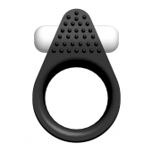 Чёрное эрекционное кольцо LIT-UP SILICONE STIMU RING 1 BLACK - Dream Toys - в Волжском купить с доставкой