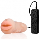 Мастурбатор-ротик с вибрацией REALSTUFF VIBRATING MASTURBATOR MOUTH - Dream Toys - в Волжском купить с доставкой