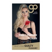 Пластиковая метелочка с красными пёрышками Small Feather Tickler - 32 см. - Blush Novelties - купить с доставкой в Волжском