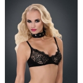 Полиуретановый ошейник с пуклями и D-кольцами Collar with Studs - Blush Novelties - купить с доставкой в Волжском