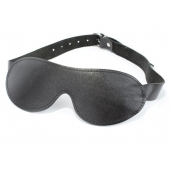 Маска на глаза из гладкой кожи - БДСМ Арсенал - купить с доставкой в Волжском