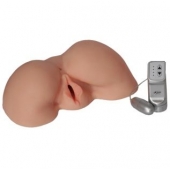 Телесная вибровагина из киберкожи с выносным пультом - LOVETOY (А-Полимер) - в Волжском купить с доставкой