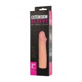Телесная насадка-удлинитель Extension sleeve - 17 см. - Sitabella - в Волжском купить с доставкой