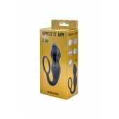 Серое эрекционное кольцо Sensation с анальным стимулятором - Lola Games - в Волжском купить с доставкой