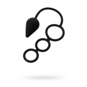 Тройное эрекционное кольцо с анальным хвостом Drop M-size - Erotist Adult Toys - в Волжском купить с доставкой