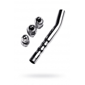 Металлический анальный душ с тремя насадками - ToyFa - купить с доставкой в Волжском