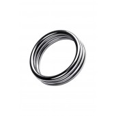 Металлическое эрекционное кольцо с рёбрышками размера L - ToyFa - в Волжском купить с доставкой