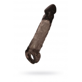 Чёрная насадка на пенис Tс подхватом - 19,5 см. - ToyFa - в Волжском купить с доставкой