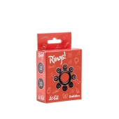 Чёрное эрекционное кольцо Rings Bubbles - Lola Games - в Волжском купить с доставкой