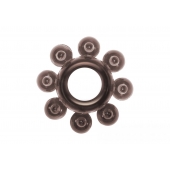 Чёрное эрекционное кольцо Rings Bubbles - Lola Games - в Волжском купить с доставкой