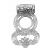 Прозрачное эрекционное кольцо Rings Treadle с подхватом - Lola Games - в Волжском купить с доставкой