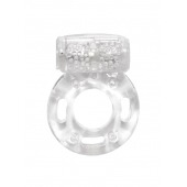 Прозрачное эрекционное кольцо с вибрацией Rings Axle-pin - Lola Games - в Волжском купить с доставкой