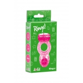 Розовое эрекционное кольцо с вибрацией Rings Ringer - Lola Games - в Волжском купить с доставкой
