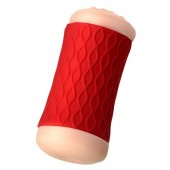 Двухсторонний мастурбатор JOS  NADIN в красном цилиндре - JOS - в Волжском купить с доставкой