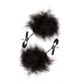 Зажимы для сосков с пухом FEATHERED NIPPLE CLAMPS - Blush Novelties - купить с доставкой в Волжском