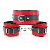 Кожаный БДСМ-набор - БДСМ Арсенал - купить с доставкой в Волжском