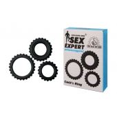 Набор из 3 эрекционных колец Sex Expert - Sex Expert - в Волжском купить с доставкой