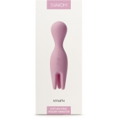 Розовый универсальный вибратор Nymph с подвижными  щупальцами - Svakom