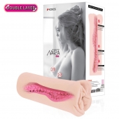 Мастурбатор-вагина Nara с двойным слоем материала - KOKOS - в Волжском купить с доставкой