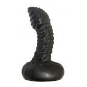 Чёрный анальный плаг с пупырышками для стимуляции простаты - 9,5 см. - LOVETOY (А-Полимер) - в Волжском купить с доставкой