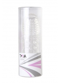 Прозрачная закрытая гелевая насадка - 13,5 см. - Toyfa Basic - в Волжском купить с доставкой