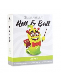 Стимулирующий презерватив-насадка Roll   Ball Apple - Sitabella - купить с доставкой в Волжском