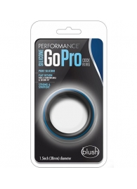 Черно-синее эрекционное кольцо Silicone Go Pro Cock Ring - Blush Novelties - в Волжском купить с доставкой