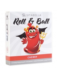 Стимулирующий презерватив-насадка Roll   Ball Cherry - Sitabella - купить с доставкой в Волжском