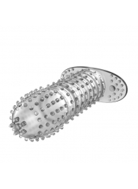 Закрытая прозрачная насадка Crystal sleeve - 12 см. - Erowoman-Eroman - в Волжском купить с доставкой