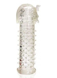 Закрытая прозрачная насадка на пенис Crystal Sleeve Faraon - 13,5 см. - Erowoman-Eroman - в Волжском купить с доставкой