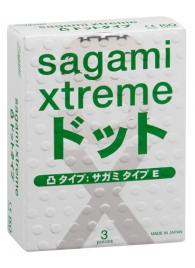 Презервативы Sagami Xtreme SUPER DOTS с точками - 3 шт. - Sagami - купить с доставкой в Волжском