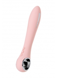 Розовый силиконовый вибратор с электростимуляцией GALVANI VIBE - 21 см. - ToyFa - купить с доставкой в Волжском