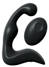 Черный вибромассажер простаты с пультом ДУ Control P-Spot Pro - Pipedream - в Волжском купить с доставкой