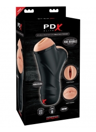 Мастурбатор в колбе с двумя тоннелями Double Penetration Vibrating Stroker - Pipedream - в Волжском купить с доставкой