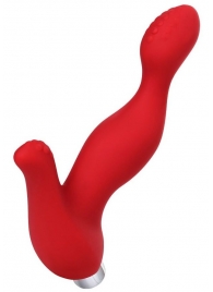 Красный силиконовый вибростимулятор простаты Proman - 12,5 см. - ToyFa - в Волжском купить с доставкой