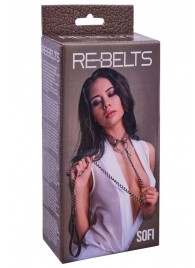 Коричневый поводок и чокер с кольцом Sofi - Rebelts - купить с доставкой в Волжском