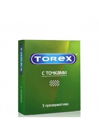 Текстурированные презервативы Torex  С точками  - 3 шт. - Torex - купить с доставкой в Волжском