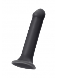 Черный фаллос на присоске Silicone Bendable Dildo XL - 20 см. - Strap-on-me - купить с доставкой в Волжском