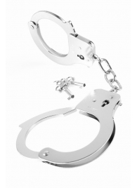 Металлические серебристые наручники Designer Metal Handcuffs - Pipedream - купить с доставкой в Волжском