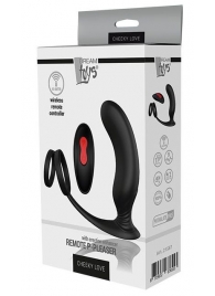 Черный массажер простаты REMOTE P-PLEASER - Dream Toys - в Волжском купить с доставкой