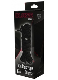 Черная веревка для бондажа BONDAGE ROPE - 10 м. - Dream Toys - купить с доставкой в Волжском