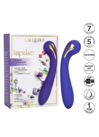 Фиолетовый вибромассажер с электростимуляцией Intimate Estim Petite G Wand - 19 см. - California Exotic Novelties - купить с доставкой в Волжском