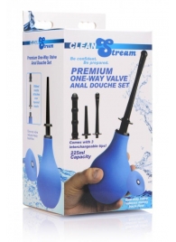 Анальный душ с 3 насадками Premium One-way Valve Anal Douche Set - XR Brands - купить с доставкой в Волжском